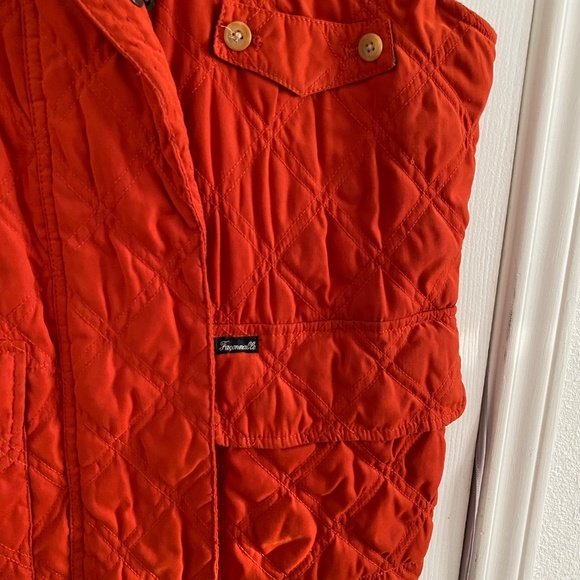 Faconnable - Orange Water Resistant Quilted Puffer Vest - Picture 2 of 9
